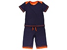 Kea Joby Back Pocket Short w Boat Neck Tee InfantToddler NavyOrange Apparel