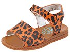 Pom d' Api - Java Sandal (Infant/Toddler) (Orange Leopard Print) - Footwear