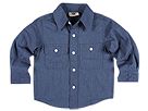 Wes and Willy Chambray Shirt ToddlerLittle Big French Blue Apparel