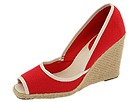 Nine West - Topaza (Red/ Natural Canvas) - Footwear