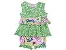 Baby Nay Citrus Sorbet Ruffle Bloomer Set Infant PinkWhiteGreen Apparel