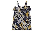 egg avocado Bow Dress InfantToddlerLittle Geo Apparel