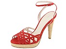 Calvin Klein - Piper (Red Suede/Natural Raffia) - Footwear