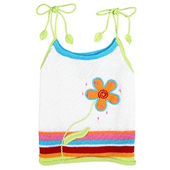Zackali 4 Kids Crazy Flower Top ToddlerLittle KidsBig Kids White Multi Apparel