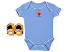 Best of Chums 2 PC Set Little Ones Big AppleTaxi Cab Booties Infant BlueYellow Apparel