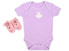 Best of Chums 2 PC Set Little Ones DressBallerina Booties Infant Wild OrchidPink Apparel