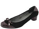 Stuart Weitzman - Tippence (Black Suede/Cognac Tartaruga)