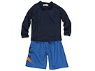 Cabana Life Graphic Board Short with Rashguard ToddlerLittle SkywayJet Set Apparel