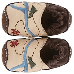 Umi Kids Treasure Map Infant CreamChocolate Footwear