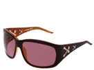 Just Cavalli - JC140S (Brown/White/Orange/Shiny Rose Gold Crosses/Brown Lens) - Eyewear