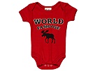 Hatley Applique One Piece Infant Moose On Red Apparel