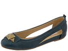 Charlotte Ronson - Sophia Leather Flat (Cadet Blue) - Footwear