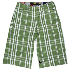 Lost Big Plaid Walkshort Big Kids Green Apparel