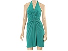 Norma Kamali Everlast - Swirl Front Halter (Jade) - Apparel