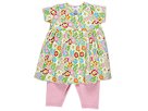 Zutano Luau SS Dress w Legging Infant CeleryPink Apparel