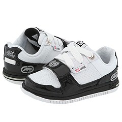 Unltd by Marc Ecko Kids Cartel Proud InfantToddler White LeatherBlack Patent Footwear
