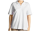 Liz Golf - Plus Size S/S Polo Shirt (White) - Apparel