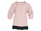 EGG by Susan Lazar Cable Knit Dress Infant Pink Apparel