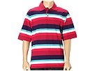 Sean John - Gradient Stripe Polo Shirt (Sangria) - Apparel