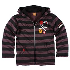 Monster Industry Kids Punk Hoodie ToddlerLittle KidsBig Kids Stripe Apparel