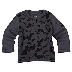 Monster Industry Kids Bats LS Tee ToddlerLittle KidsBig Kids Grey Apparel