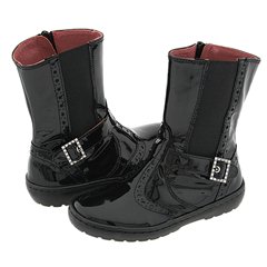 Cherie 23133 ToddlerYouth Black Patent Footwear