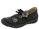 Aster Domie 2 (Toddler/Youth) (Black Leather/Grey Metallic Flowers)
