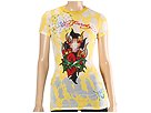 Ed Hardy - Sacred Heart Burn Tunic (Yellow) - Apparel