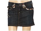 Taverniti So Jeans - Janis Leather Mini (Antique Blue) - Apparel