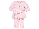 le top So Sweet Dress Rib Knit Legging Infant PinkChocolate Apparel