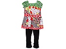 Baby Nay Kids - TJ Short Dress W/ Legging (Toddler/Little Kids/Big Kids) (TJ Patch/ Black Legging)