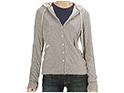 Converse by John Varvatos - LS Double Knit Hoodie Cardigan (Heather Grey/Cream) - Apparel