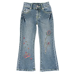 Hannah Banana Deep Dye Crown Pant Little KidsBig Kids Denim Apparel