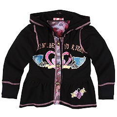 Hannah Banana Let Me Be Your Star Hoody Little KidsBig Kids Black Apparel