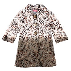 Hannah Banana Muddy And Nutty Coat Little KidsBig Kids Animal Print Apparel