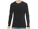 Splendid Mills - Thermal Long Sleeve Crew (Black) - Apparel