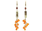 Christin Michaels - Aliza (Bi-Color Quartz/Garnet/Carnelian/Gold Plated Sterling Silver) - Jewelry
