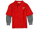 JB Original Vintage Polo W Thermal Sleeve ToddlerLittle Red Apparel