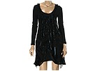 Buddhist Punk - Long Sleeve Dress (J Black) - Apparel