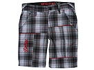 Unltd by Marc Ecko Patchwork Short Big Plaid ComboWhite Apparel