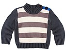 egg avocado Crew Stripe Sweater ToddlerLittle Charcoal Apparel