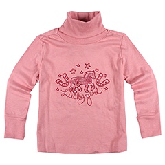 Hatley Applique Turtleneck ToddlerLittle KidsBig Kids Prancing Horses Apparel