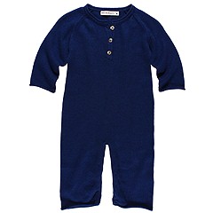 Bees and Dragons Cashmere Coverall Infant Navy Apparel