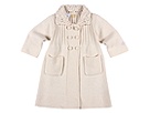 Miniman - Tricot Point Crochet Knit Coat (Infant) (Ivory) - Apparel