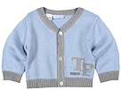 Tutto Piccolo Letterman Cardigan InfantToddler GreyBlue Apparel