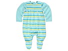 Tutto Piccolo Two Piece Footed Jumpsuit Infant AquaYellow Apparel