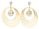 Betsey Johnson - Disco Ball Earrings (Mixed Metal) - Jewelry