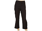 Ashworth - Solid Stretch Twill Cropped Pant (Black)