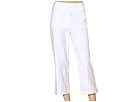 Ashworth - Solid Stretch Twill Cropped Pant (White)