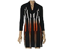 Ali Ro - Printed Silk Jersey Dress w/ Cowl Neck (Black/Bossanova)